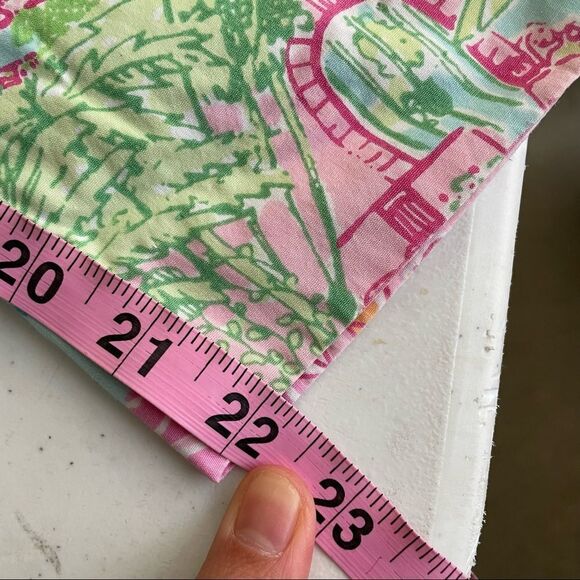 LILLY‎ PULITZER WHITE LABEL VINTAGE CAPRIS PANTS, HYACINTH TROPICAL PRINT SZ 6 - Picture 10 of 10